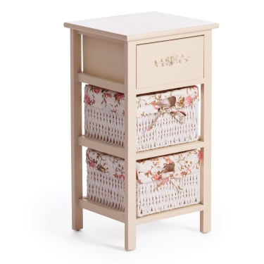 Тумба с 2 корзинами и ящиком Tetchair Secret De Maison FANTASIE 3 mod. 4326 Слоновая кость