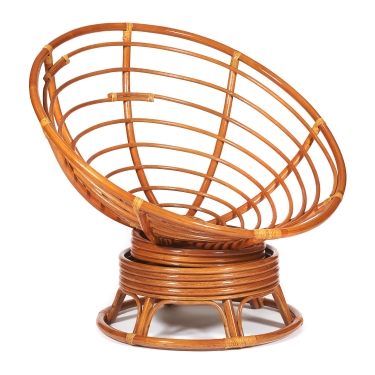 Кресло-качалка Tetchair PAPASAN/ПАПАСАН w 23/01 B /без подушки/ 115х78х104 см, Cognac коньяк