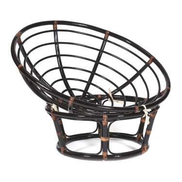 Кресло Tetchair PAPASAN/ПАПАСАН 23/01 W /без подушки/ 115х101х104 см, Antique brown античный черно-коричневый