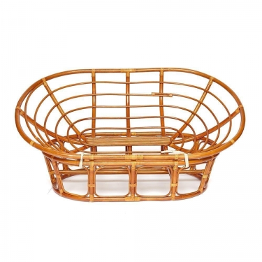 Кресло Tetchair MAMASAN/МАМАСАН 23/02 W /с подушкой/ подушка 182х119 см, 169х102х80 см, Cognac коньяк, ткань, Старт
