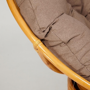 Кресло-качалка Tetchair PAPASAN/ПАПАСАН w 23/01 B /с подушкой/ 115х78х104 см, Honey мед, экошерсть Коричневый, 1811-5