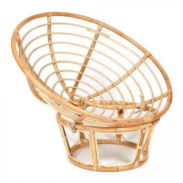 Кресло Tetchair PAPASAN ECO/ПАПАСАН ЭКО P115-1/SP STD /c подушкой, ремешками/ диаметр подушки 125 см, 115x101x92 см, Natural натуральный, флок Олива, 23