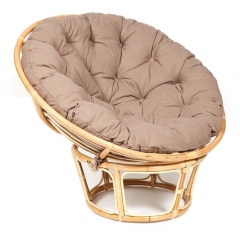 Кресло Tetchair PAPASAN ECO/ПАПАСАН ЭКО P115-1/SP STD /c подушкой, ремешками/ Natural натуральный, экошерсть Коричневый, 1811-5