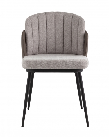 Стул мягкий Stool Group Пенелопа рогожка серый