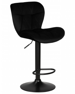 Стул барный DOBRIN DOBRIN BARNY BLACK черный велюр MJ9-101