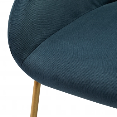 Стул R-home Kent бар Diag blue/Линк золото