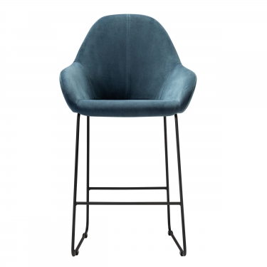 Стул R-home Kent полубар Diag blue/Линк