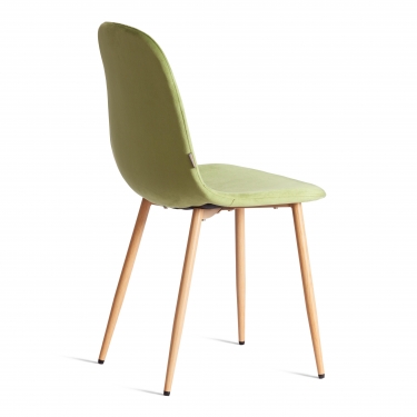 Стул Tetchair BREEZE mod. JSC-58 Велюр/металл , 44 х 53 х 86 см, Green зеленый HLR54 / натуральный
