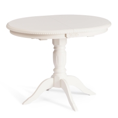 Стол Tetchair STEFANO бук, мдф, 100+30x80x77см, Ivory white