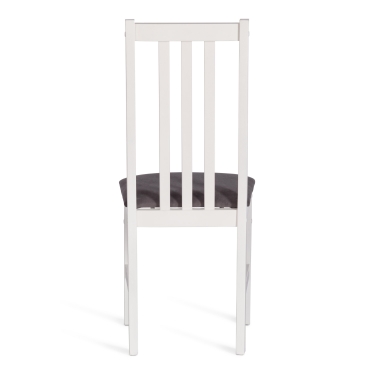 Стул Tetchair SWEDEN комплект NEW, Многослойный березовый шпон, 41х40х99 см, white/велюр темно-серый