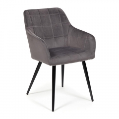 Кресло Tetchair BEATA mod. 8266 / 1 шт. в упаковке металл/ткань, 56х60х82 см, серый G-062-40/черный