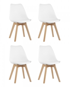 Комплект из четырех стульев Stool Group FRANKFURT белый 4 шт. комплект
