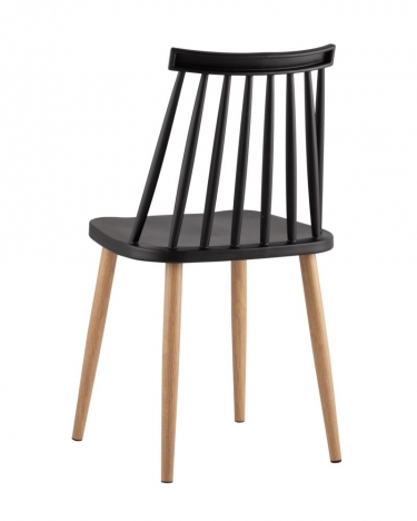 Стул Stool Group Морган пластиковый черный 4 шт