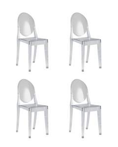 Стул Stool Group Victoria Ghost NEW прозрачный 4 шт.
