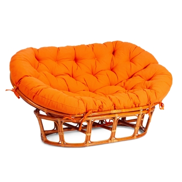 Диван Tetchair MAMASAN/МАМАСАН 23/02 W /с подушкой/ подушка 182х119 см, 169х102х80 см, Honey мед, ткань, оранжевый, С 23