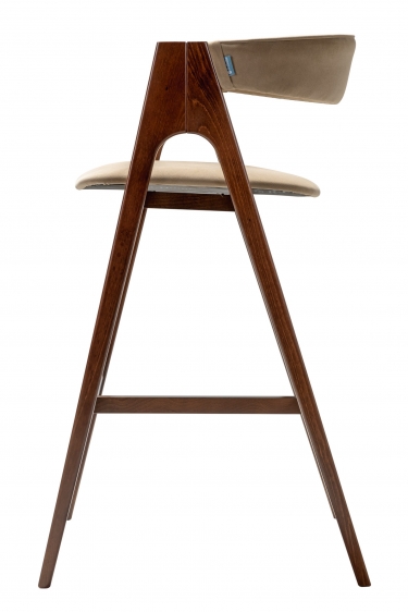 Кресло барное R-home Kaede Б Beige/Темный орех
