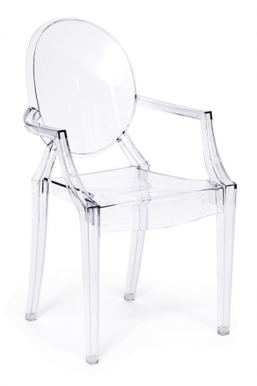 Стул Tetchair MEDALION mod. 922 пластик, 56,553,292,5см, бесцветный