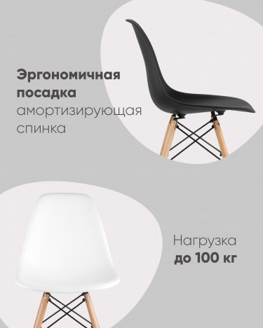 Стул Stool Group Eames Style DSW желтый разборный каркас