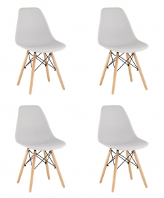 Стул Stool Group Eames Style DSW светло-серый 4 шт. комплект разборный каркас