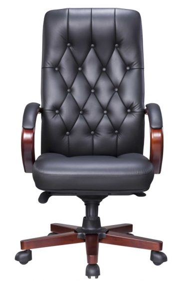 Кресло для руководителя Everprof Everprof Monaco Wood Экокожа Черный
