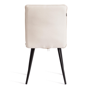 Стул обеденный Tetchair Sweet LT, велюр, молочный/черный, 4, 41х55х88 см
