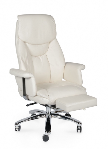 Кресло офисное Норден Парламент H-2021-70-5 ivory leather Слоновая кость