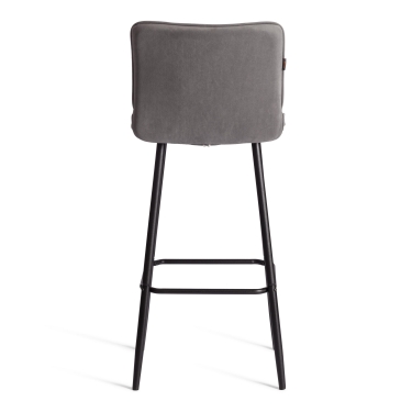 Барный стул Tetchair Bari/Бари велюр, серый, 29, 45х56х110 см