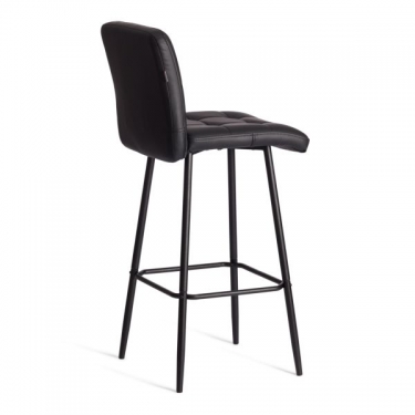 Барный стул Tetchair Medeo/Медео экокожа , черный, 45х56х113 см