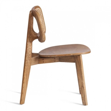 Стул Tetchair ODIN mod.XMS-CB2828 дерево вяз/ротанг, 42х45х78 см, Груша 3