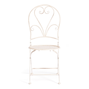 Стул Tetchair Love Chair PL08-11140 стальной сплав, античный белый, 40х47,5х94 см