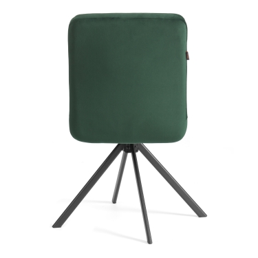 Стул обеденный Tetchair Medeo поворотный механизм 360, велюр, Deep Forest изумруд