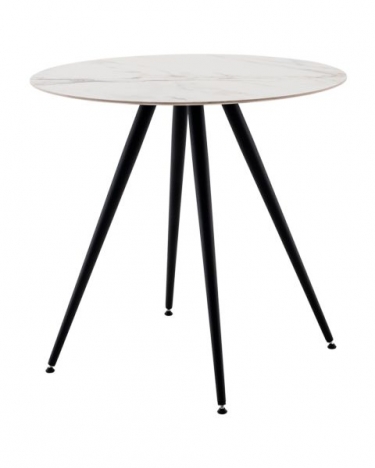 Стол Stool Group Ники круглый столешница керамика Ice Jade 800