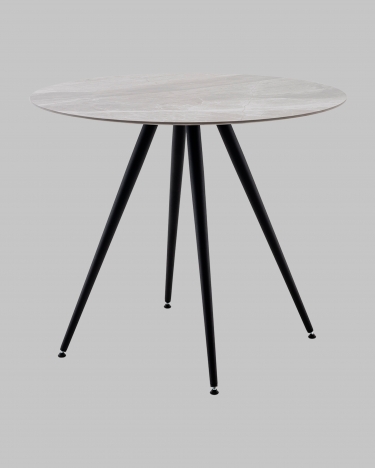 Стол Stool Group Ники круглый столешница керамика Italian light grey 900