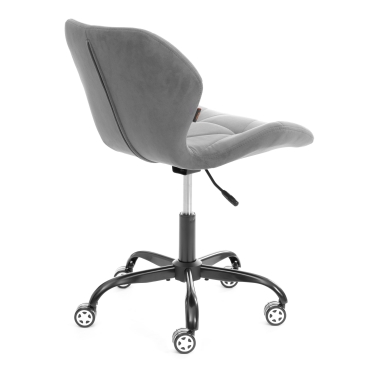 Кресло офисное Tetchair SELFI metalBL велюр, серый, 29