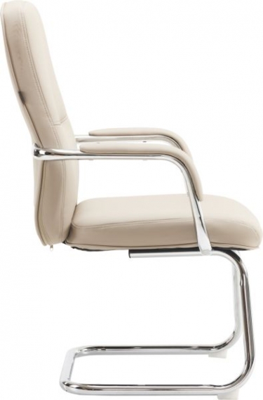 Кресло для посетителей Everprof Everprof Vesta CF Экокожа Бежевый