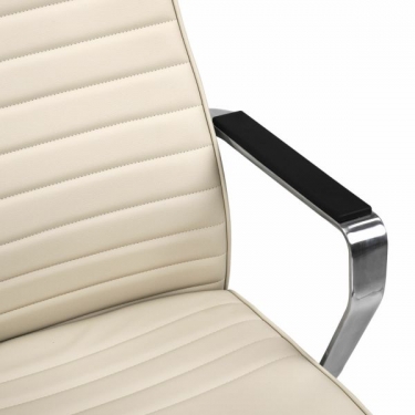 Кресло руководителя BRABIX BRABIX PREMIUM Solo EX-730, алюминий, хром, экокожа, бежевое