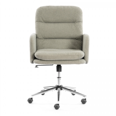 Кресло Tetchair Dover хром букле, олива, barni dusty green