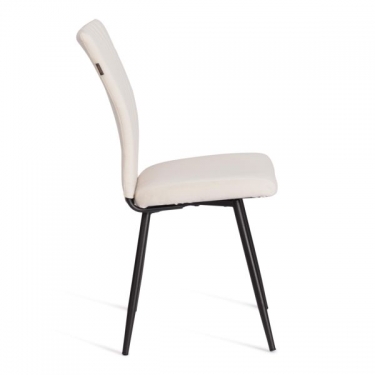 Стул обеденный Tetchair Monte Carlo 2 шт. в упаковке TREND, велюр, молочный/черный, 4, 49х51х93 см
