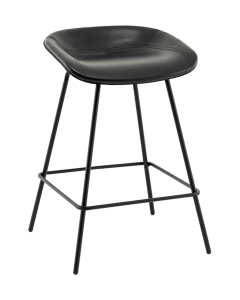 Стул полубарный Stool Group Фуриоса экокожа черный