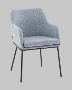 Стул с подлокотниками Stool Group Кози new ткань букле синий