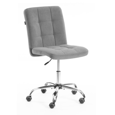 Комплект кресло + стул Tetchair Medeo LT флок , серый/черный, 29, 45х56х89 см