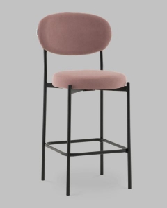 Стул Полубарный Stool Group Бриф DD ПБ велюр пыльно-розовый