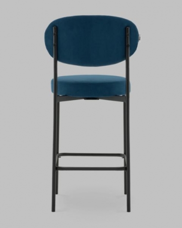 Стул Полубарный Stool Group Бриф DD ПБ велюр синий