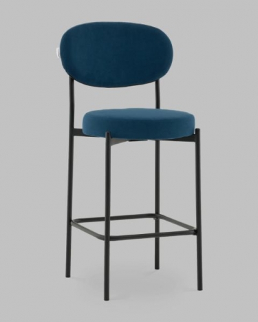 Стул Полубарный Stool Group Бриф DD ПБ велюр синий