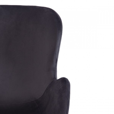 Кресло Tetchair BOEING mod. 9120 / 1 шт. в упаковке металл/вельвет, 42x58x84.5x47см, серый HLR 21/черный