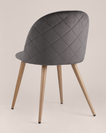 Стул Stool Group Лион ромбами Серый