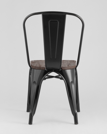 Стул Stool Group Tolix Wood 850 Черный