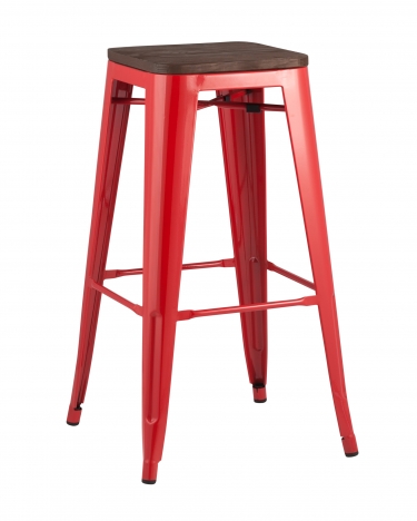 Стул барный Stool Group TOLIX WOOD Красный