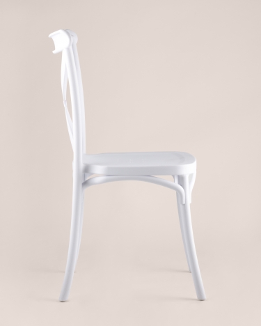 Стул пластиковый Stool Group Кроссбэк Белый