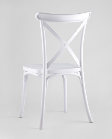 Стул пластиковый Stool Group Кроссбэк Белый